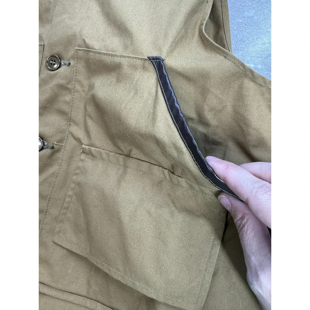 Vintage‎ Duxbak Hunting Vest Mens Large Aero Cloth Zelan Preshrunk Pockets 70s